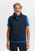 J.Lindeberg Clinton Padded Golf Vest in navy on male model