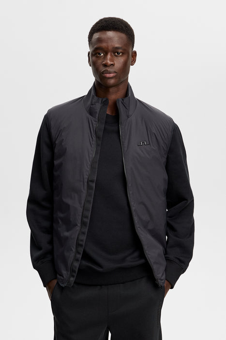 J.Lindeberg Clinton Padded Golf Vest in black on model