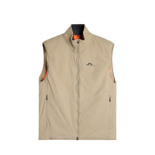 front of the J.Lindeberg Clinton Padded Golf Vest in brindle