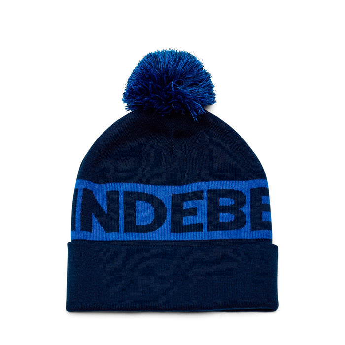 J.Lindeberg Tilo Beanie Bobble Golf Hat in Navy