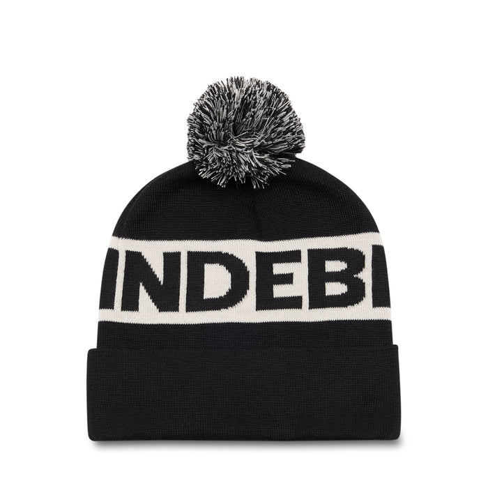 J.Lindeberg Tilo Beanie Bobble Golf Hat in black