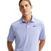 Nike Velocity Solid Golf Polo shirt in light purple with a black Swoosh logo, front view on a male model.
