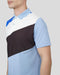 Castore mens golf essential colour block polo shirt Sky Blue