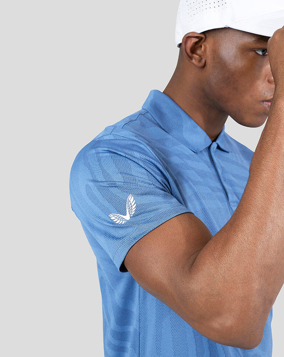 castore engineered knit mens golf polo