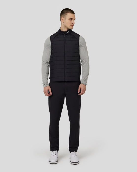Castore Men's Golf Fitted Quilted Gilet Colour - Black