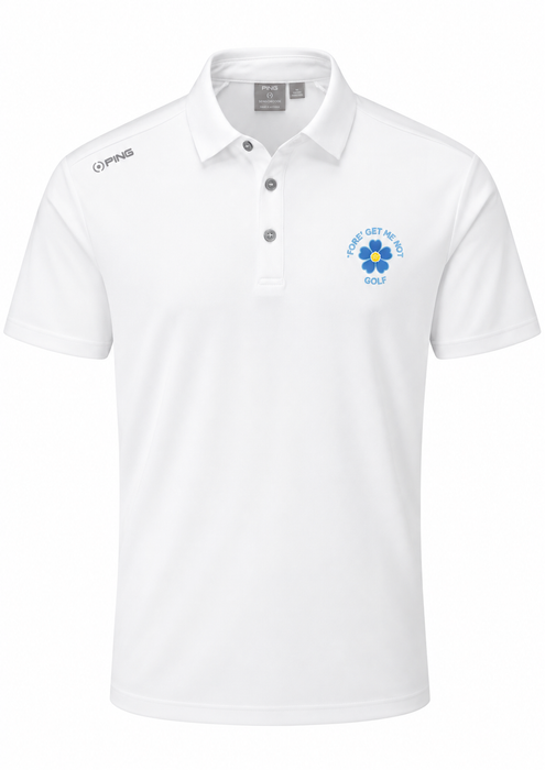 PING Lindum Men's Fore Get Me Not Golf Polo Shirt
