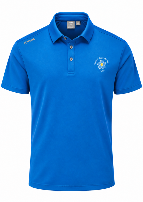 PING Lindum Men's Fore Get Me Not Golf Polo Shirt