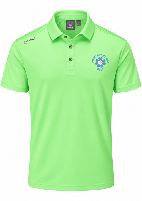 PING Lindum Men's Fore Get Me Not Golf Polo Shirt