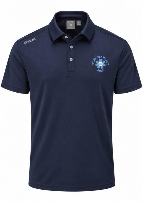PING Lindum Men's Fore Get Me Not Golf Polo Shirt