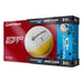 TaylorMade SpeedSoft 15 ball pack box in red and blue, featuring a white golf ball with yellow fade and ink branding.