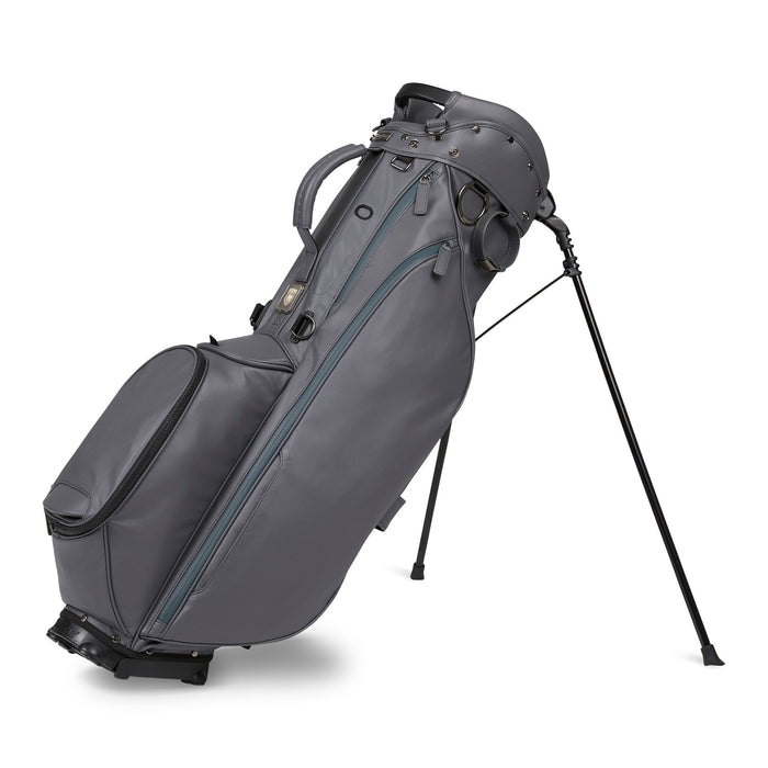 Titleist LINKSLEGEND Members Golf Stand Bag in charcoal grey on its stand