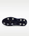 Nike Victory Tour 4 golf shoe, bottom view showing the dark navy spiked sole with white traction cleats.