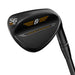 Titleist Vokey SM11 Black Vapor wedge, back view featuring a matte black finish with gold BV and Vokey Design branding.