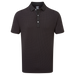 FootJoy Jacquard Dot Golf Polo Shirt - Black/Pink