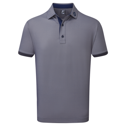 FootJoy Banded Birdseye Golf Polo Shirt - Navy