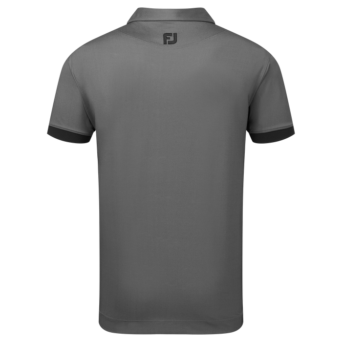 FootJoy Banded Birdseye Golf Polo Shirt - Black