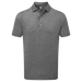 FootJoy Scottish Town Print Lisle Golf Polo Shirt - Heather Charcoal/Black