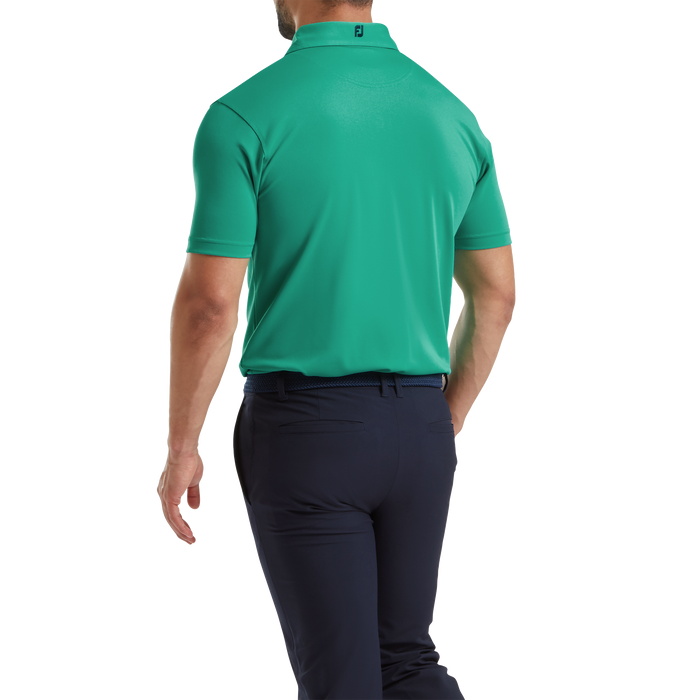 FootJoy Stretch Pique Solid Golf Shirt - Emerald Green