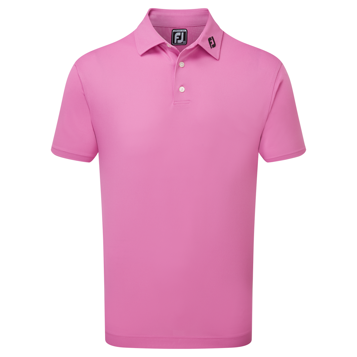 FootJoy Stretch Pique Solid Golf Shirt Pink Pin High Golf