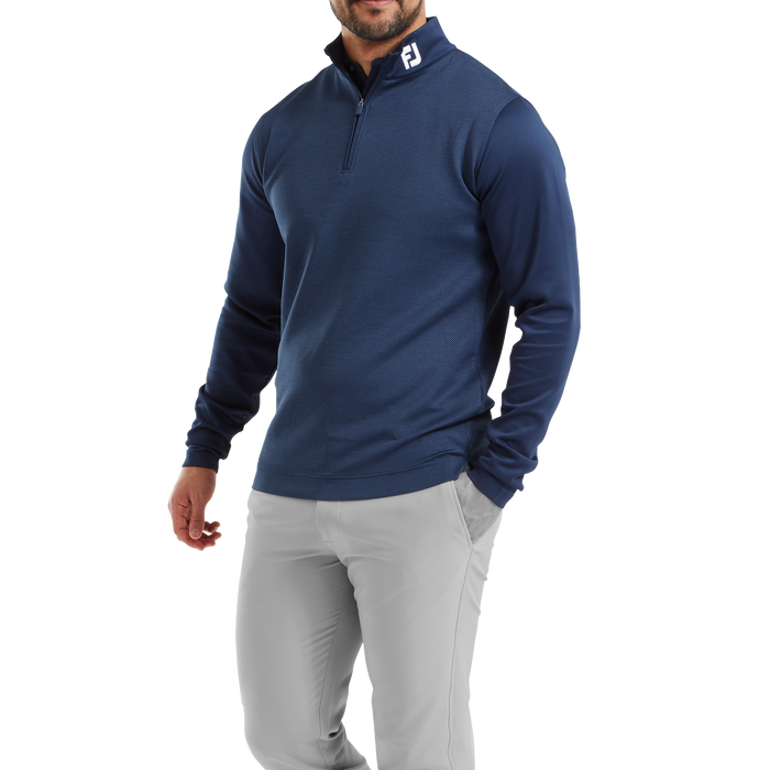 FootJoy Spacer Knit Tonal Block Midlayer - Navy