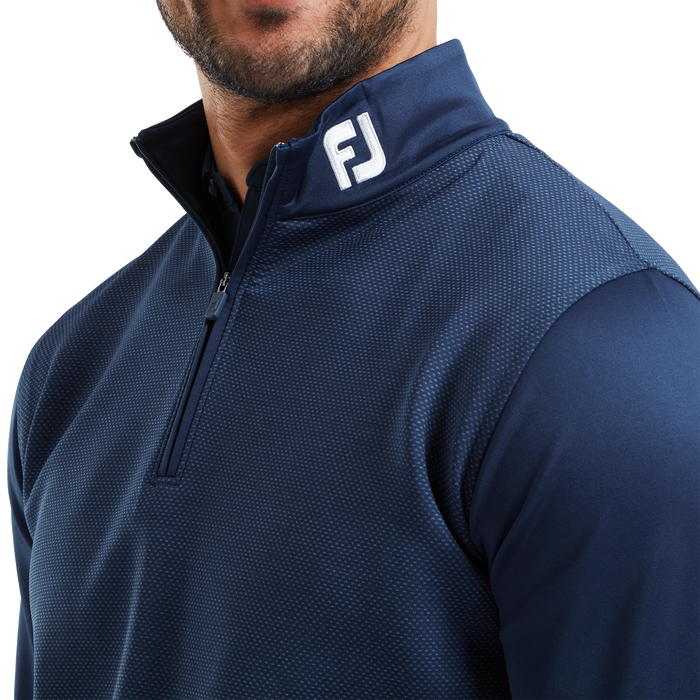 FootJoy Spacer Knit Tonal Block Midlayer - Navy