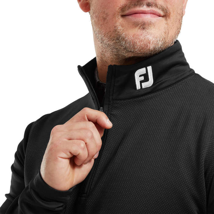 FootJoy Spacer Knit Tonal Block Midlayer - Black