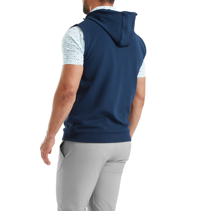 FootJoy Full Zip Hoodie Golf Vest - Navy