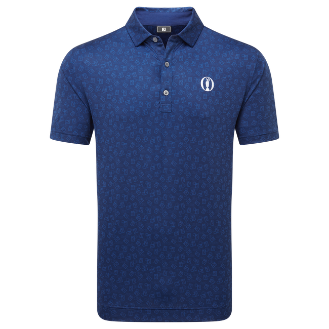 FootJoy Postage Stamp Lisle Golf Polo Shirt - 152nd Open Championship