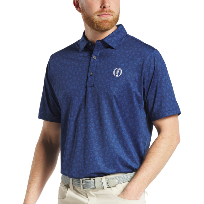 FootJoy Postage Stamp Lisle Golf Polo Shirt - 152nd Open Championship