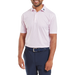 FootJoy Wiggle Print Lisle Golf Polo Shirt - White/Skyway/Pink Lemonade