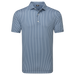 FootJoy Houndstooth Geo Lisle Golf Polo Shirt - Dark Denim