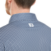 FootJoy Houndstooth Geo Lisle Golf Polo Shirt - Dark Denim