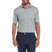 FootJoy Houndstooth Geo Lisle Golf Polo Shirt - Grey