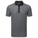 FootJoy Checker Print Lisle Golf Polo Shirt - Black/White