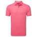 FootJoy Speckle Print Lisle Golf Polo Shirt - Pink Lemonade