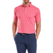 FootJoy Speckle Print Lisle Golf Polo Shirt - Pink Lemonade