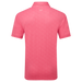 FootJoy Speckle Print Lisle Golf Polo Shirt - Pink Lemonade