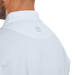 FootJoy Irongate Print Lisle Golf Polo Shirt - White with Skyway