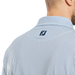 FootJoy Irongate Print Lisle Golf Polo Shirt - White/Navy