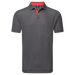 FootJoy Irongate Print Lisle Golf Polo Shirt - Black/White