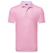 FootJoy Citrus Print Lisle Golf Polo Shirt - Pink Lemonade/Skyway