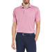 FootJoy Citrus Print Lisle Golf Polo Shirt - Pink Lemonade/Skyway