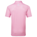 FootJoy Citrus Print Lisle Golf Polo Shirt - Pink Lemonade/Skyway