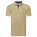 FootJoy Citrus Print Lisle Golf Polo Shirt - Taxi/Navy