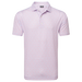 FootJoy Floral Sketch Print Lisle Golf Polo Shirt - Pink Lemonade/Skyway