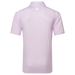 FootJoy Floral Sketch Print Lisle Golf Polo Shirt - Pink Lemonade/Skyway