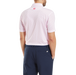 FootJoy Figure Print Lisle Golf Polo Shirt - White/Pink Lemonade