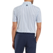 FootJoy Figure Print Lisle Golf Polo Shirt - White/Navy