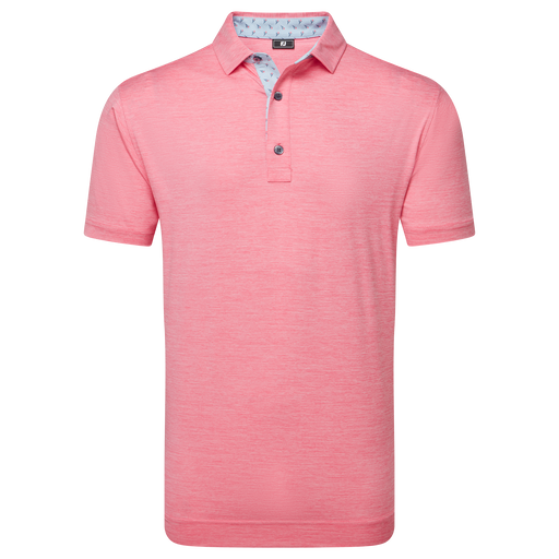 FootJoy Heather Lisle Golf Polo Shirt - Pink Lemonade