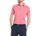 FootJoy Heather Lisle Golf Polo Shirt - Pink Lemonade